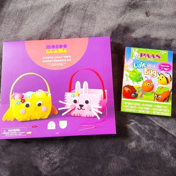 New kid's Easter basket and egg kit bundle - Picture 1 of 5